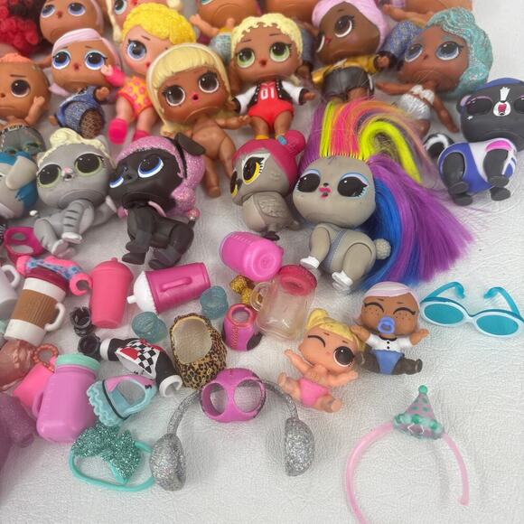 LOL Surprise Dolls Babies Pets Accessories Variety Lot over 50 Pieces MGA OMG - Picture 2 of 12